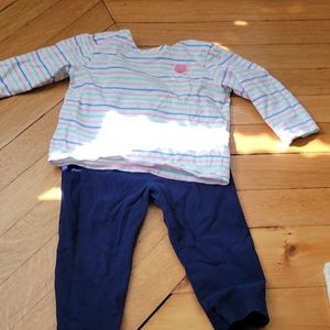 12MNTH very comfy shirt and pants. Cotton/spandex blend